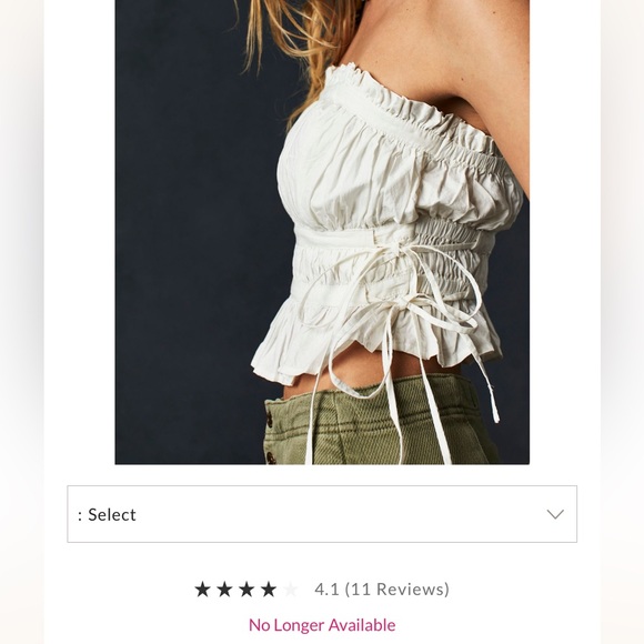 Free People Tube Top - Picture 1 of 3